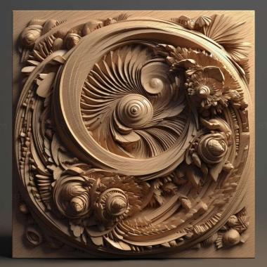 Patterns and decorations stl endless 4 3d model